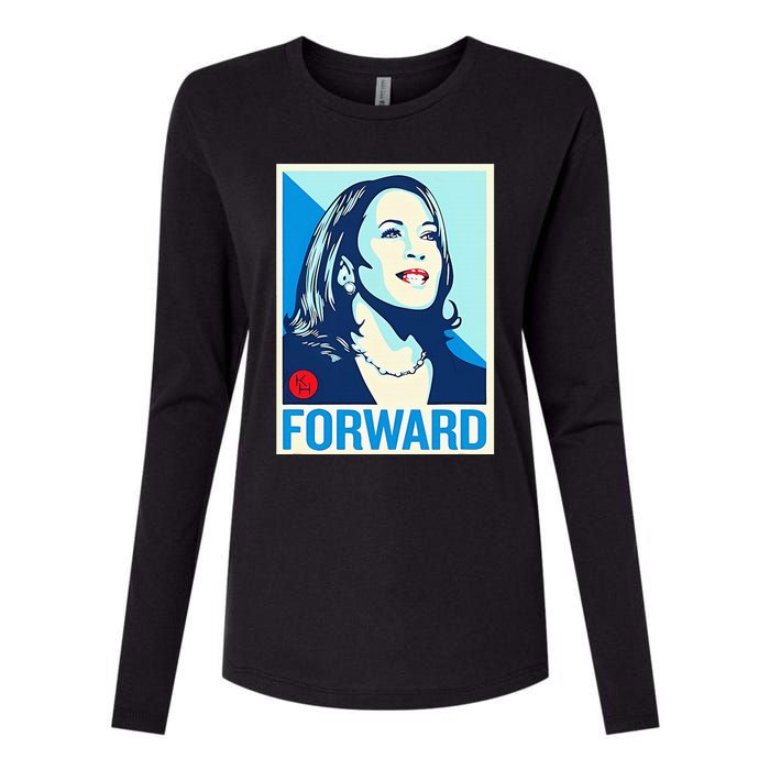 Shepard Fairey Kamala Harris Forward Womens Cotton Relaxed Long Sleeve T-Shirt