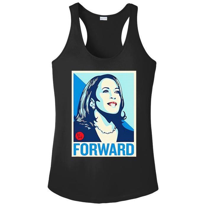 Shepard Fairey Kamala Harris Forward Ladies PosiCharge Competitor Racerback Tank