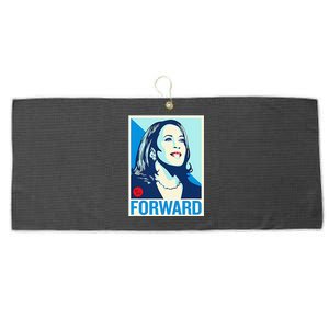 Shepard Fairey Kamala Harris Forward Large Microfiber Waffle Golf Towel