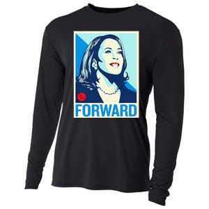 Shepard Fairey Kamala Harris Forward Cooling Performance Long Sleeve Crew