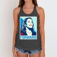 Shepard Fairey Kamala Harris Forward Women's Knotted Racerback Tank