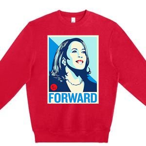 Shepard Fairey Kamala Harris Forward Premium Crewneck Sweatshirt