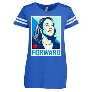 Shepard Fairey Kamala Harris Forward Enza Ladies Jersey Football T-Shirt