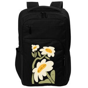 Subtle Flower Kamala Harris Boho Floral Impact Tech Backpack