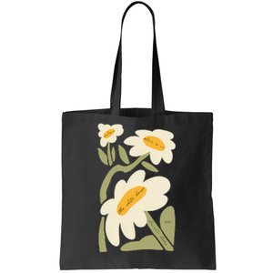 Subtle Flower Kamala Harris Boho Floral Tote Bag