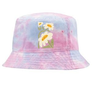 Subtle Flower Kamala Harris Boho Floral Tie-Dyed Bucket Hat