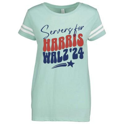 Servers For Kamala Harris Enza Ladies Jersey Football T-Shirt