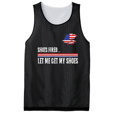 Shots Fired Let Me Get My Shoes Mesh Reversible Basketball Jersey Tank