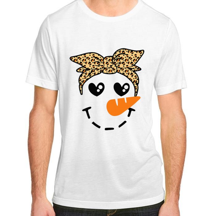 Snowman Face Leopard Headband Christmas Xmas Party Adult ChromaSoft Performance T-Shirt