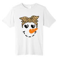 Snowman Face Leopard Headband Christmas Xmas Party Tall Fusion ChromaSoft Performance T-Shirt