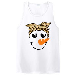 Snowman Face Leopard Headband Christmas Xmas Party PosiCharge Competitor Tank