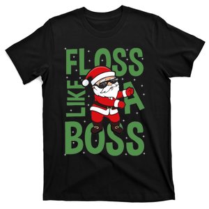 Santa Floss Like A Boss Funny Christmas T-Shirt