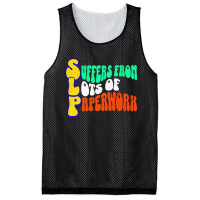 Suffers From Lots Of Paperwork Funny Slp Mesh Reversible Basketball Jersey Tank