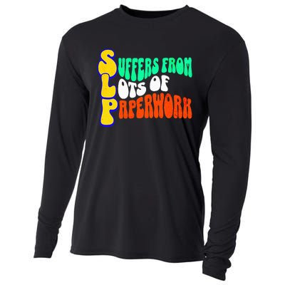 Suffers From Lots Of Paperwork Funny Slp Cooling Performance Long Sleeve Crew