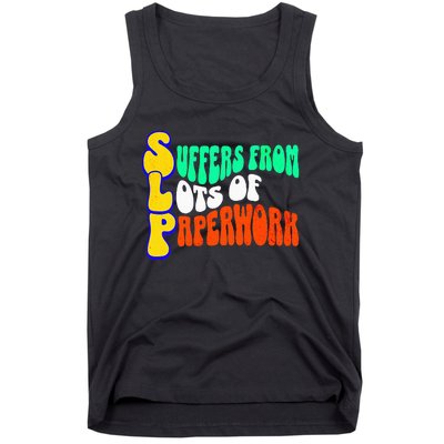 Suffers From Lots Of Paperwork Funny Slp Tank Top