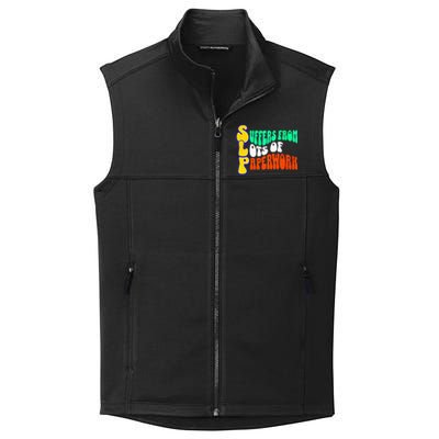 Suffers From Lots Of Paperwork Funny Slp Collective Smooth Fleece Vest