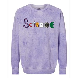 Science Funny Logo Colorblast Crewneck Sweatshirt