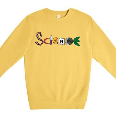 Science Funny Logo Premium Crewneck Sweatshirt