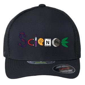 Science Funny Logo Flexfit Unipanel Trucker Cap