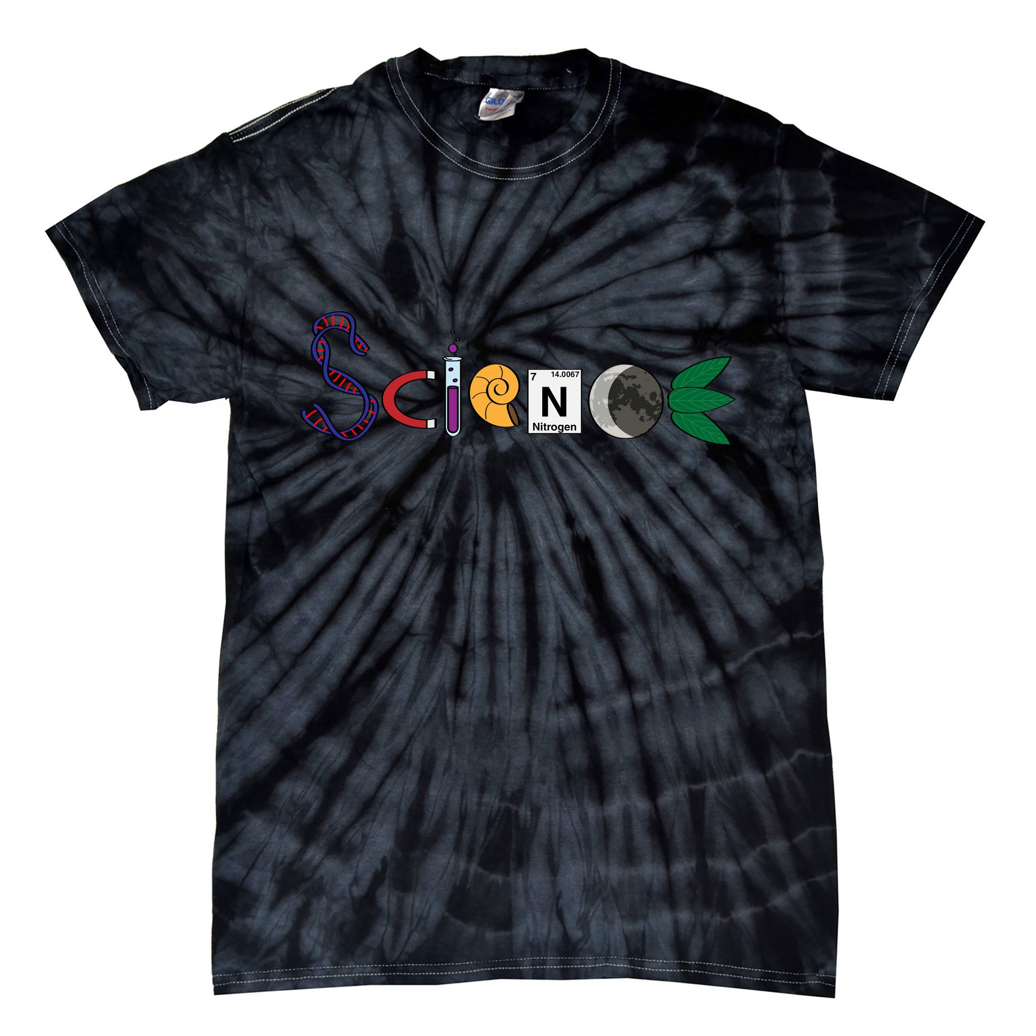 Science Funny Logo Tie-Dye T-Shirt
