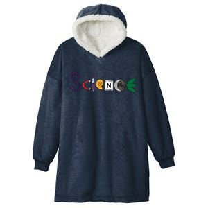 Science Funny Logo Hooded Wearable Blanket