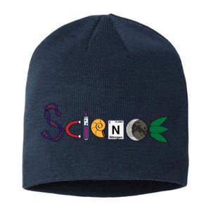 Science Funny Logo Sustainable Beanie