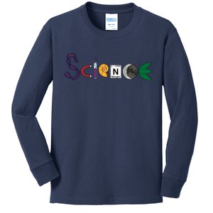 Science Funny Logo Kids Long Sleeve Shirt