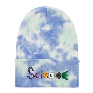 Science Funny Logo Tie Dye 12in Knit Beanie