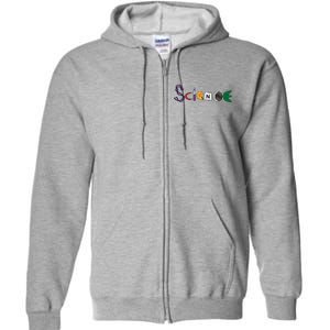 Science Funny Logo Full Zip Hoodie