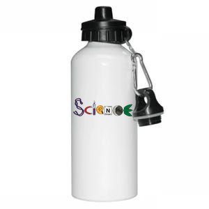 Science Funny Logo Aluminum Water Bottle