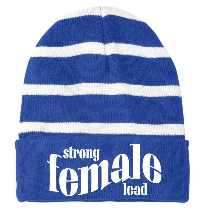 Strong Female Lead Theatre Actress 'S Role Gift Striped Beanie with Solid Band