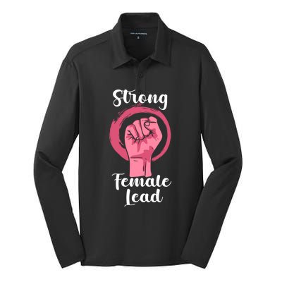 Strong Female Lead Thespian Theater Acting Theatre Nerds Gift Silk Touch Performance Long Sleeve Polo