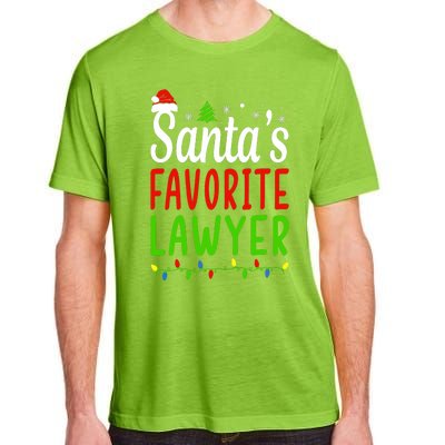 Santas Favorite Lawyer Funny Christmas Santa Hat Light Adult ChromaSoft Performance T-Shirt