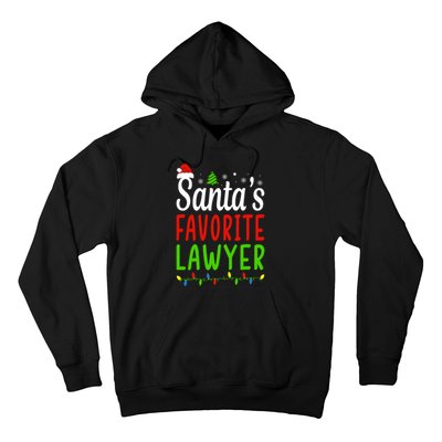 Santas Favorite Lawyer Funny Christmas Santa Hat Light Hoodie