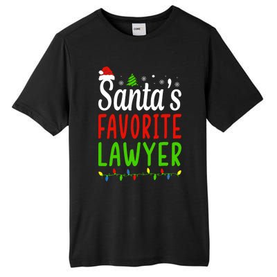 Santas Favorite Lawyer Funny Christmas Santa Hat Light Tall Fusion ChromaSoft Performance T-Shirt