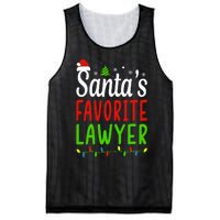 Santas Favorite Lawyer Funny Christmas Santa Hat Light Mesh Reversible Basketball Jersey Tank