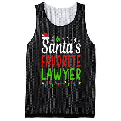 Santas Favorite Lawyer Funny Christmas Santa Hat Light Mesh Reversible Basketball Jersey Tank