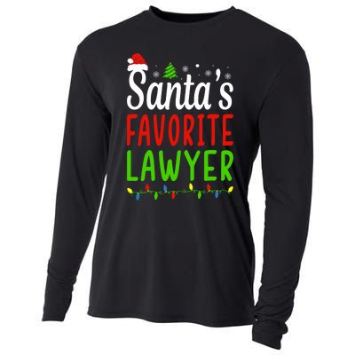 Santas Favorite Lawyer Funny Christmas Santa Hat Light Cooling Performance Long Sleeve Crew