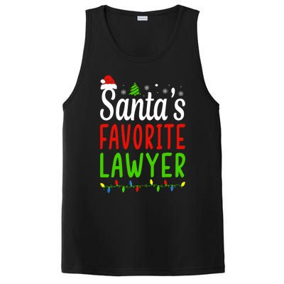 Santas Favorite Lawyer Funny Christmas Santa Hat Light PosiCharge Competitor Tank