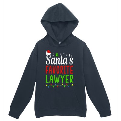 Santas Favorite Lawyer Funny Christmas Santa Hat Light Urban Pullover Hoodie