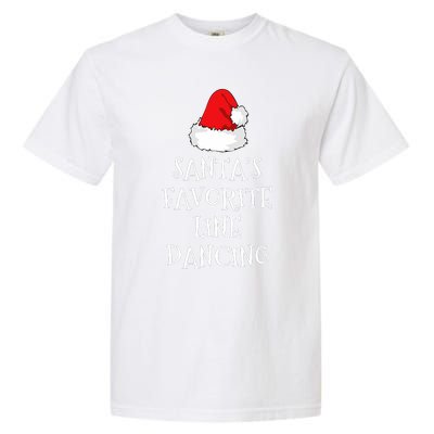 SantaS Favorite Line Dancer Funny Hat Christmas Dancing Garment-Dyed Heavyweight T-Shirt