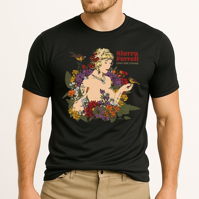 Sierra Ferrell Long Time Coming Illustration Cooling Performance Crew T-Shirt