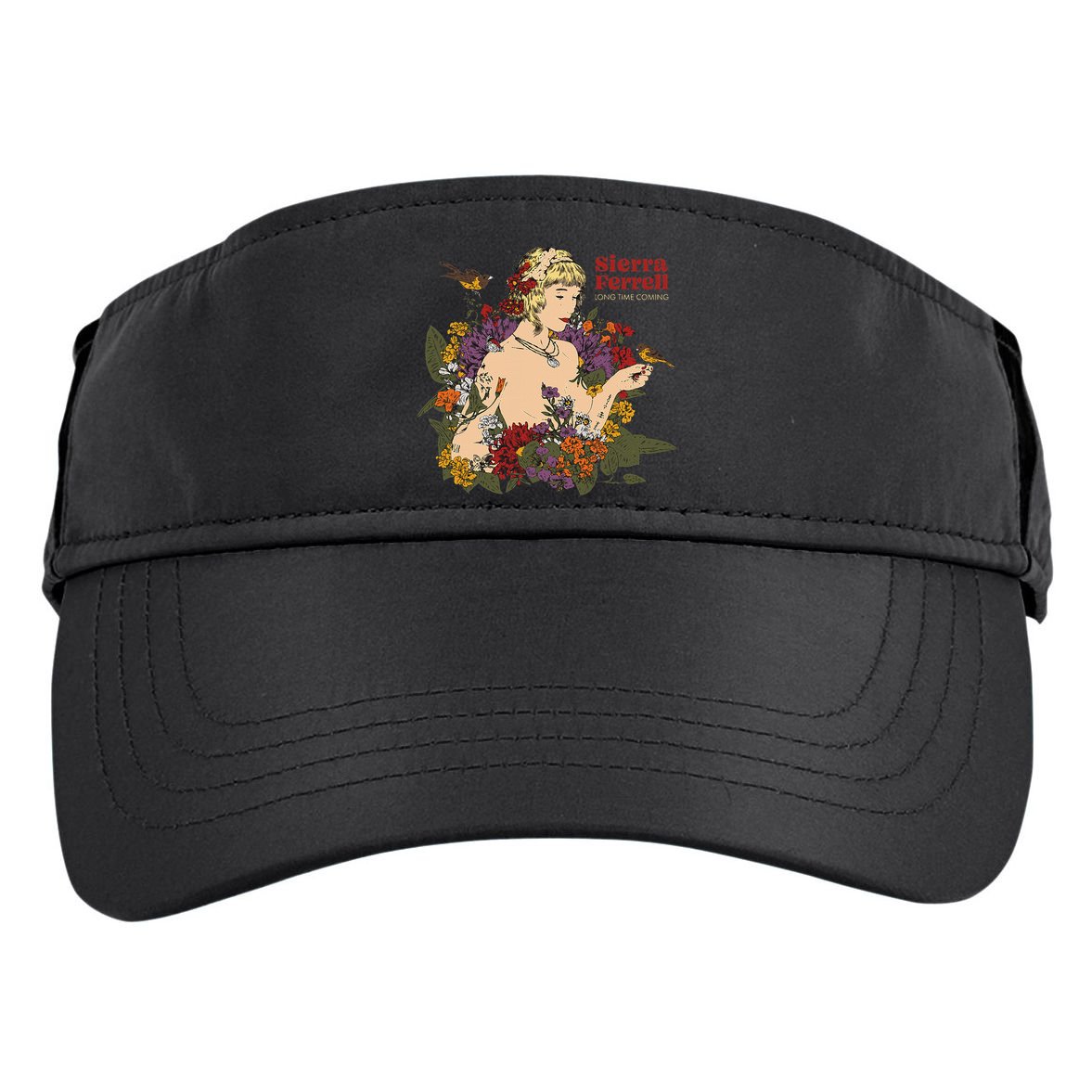 Sierra Ferrell Long Time Coming Illustration Adult Drive Performance Visor