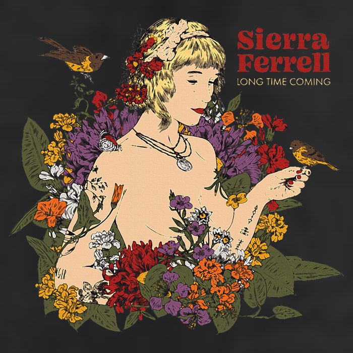 Sierra Ferrell Long Time Coming Illustration Adult Drive Performance Visor