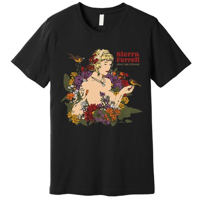 Sierra Ferrell Long Time Coming Illustration Premium T-Shirt