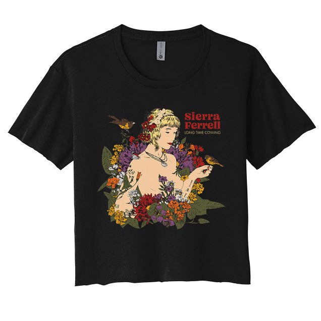 Sierra Ferrell Long Time Coming Illustration Women's Crop Top Tee