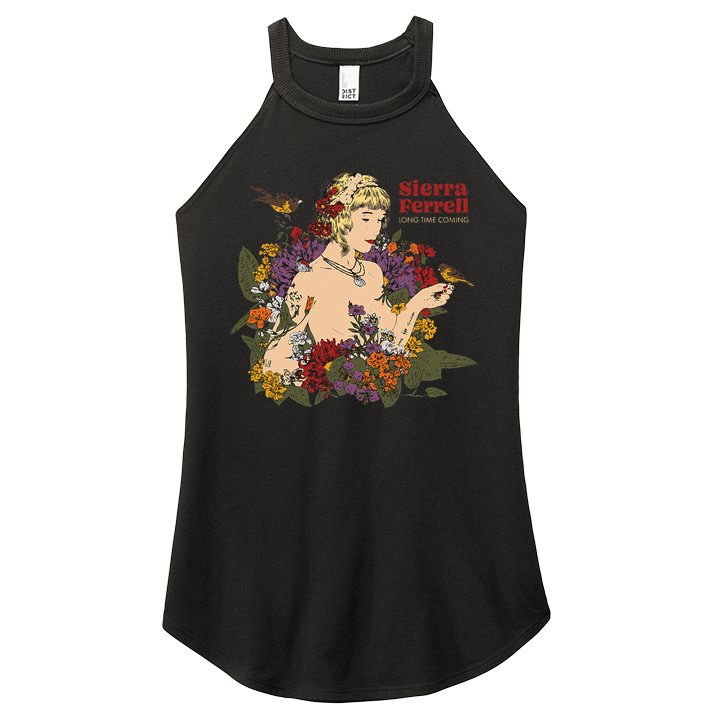 Sierra Ferrell Long Time Coming Illustration Women's Perfect Tri Rocker Tank