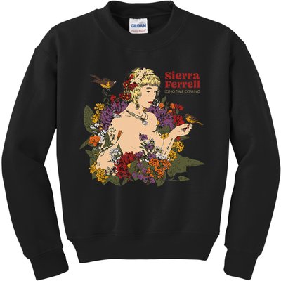 Sierra Ferrell Long Time Coming Illustration Kids Sweatshirt