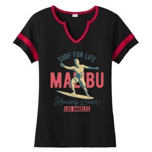 Surf For Life Ladies Halftime Notch Neck Tee