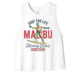 Surf For Life Women's Racerback Cropped Tank